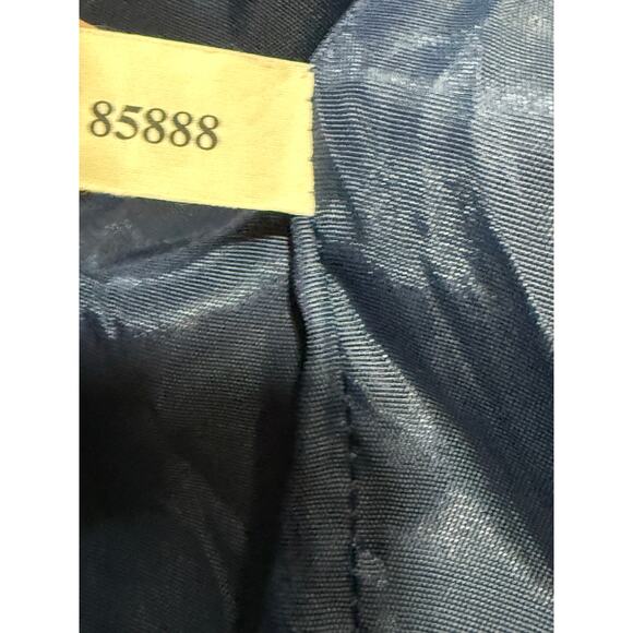 VTG Express Knit Blazer Aztec Wool Stripe Italy Lined Womens XS Blue Orange Y2K - Picture 11 of 11